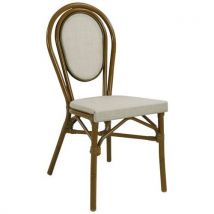 Chaises Paris 2 Textilène Naturel/bamboo Look