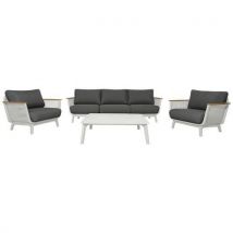 Ensemble Maestro 1 Table Basse 1 Canapé 2 Faut Graphite/blc