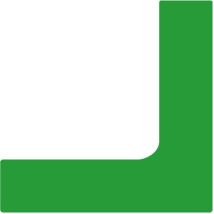 Angle de marquage au sol PVC Vert 28cm - Durable et Écologique - Idéal pour Sécuriser Vos Espaces
