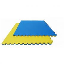 Tapis Puzzle Arts Martiaux - Épaisseur 4 Cm Bleu Jaune