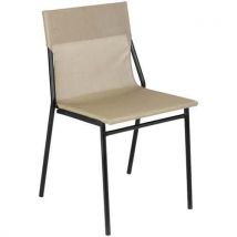 Chaises Horizon Noisette/noir