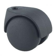 Roue Jumelee Diam 50 M10x15 F40 Kgs Bandage Polypro Noir