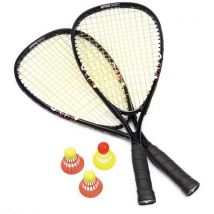 Set 2 Raquettes + 3 Volants + Housse Speed Badminton
