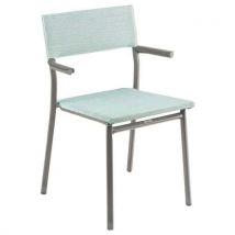 Fauteuils Oron Alu Titane Batyline Duo Mistral