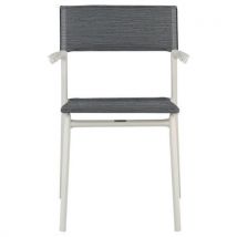 Fauteuils Oron Alu Sable Batyline Duo Obsidian
