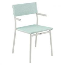 Fauteuils Oron Aluminium Sable Batyline Duo Mistral