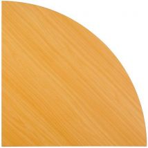 Hammerbacher - Tablette de raccord quart de cercle Hêtre 80x80cm - Plateau mélaminé 25mm - Éco-responsable