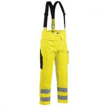 Pantalon De Pluie À Bretelles Jaune Taille L