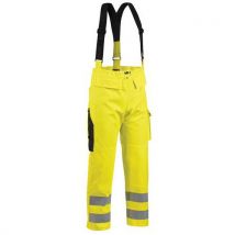 Pantalon De Pluie À Bretelles Jaune Taille Xl