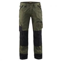 Pantalon De Travail Paysagiste Vert Armée/noir Taille 42c - Homme