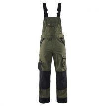 Cotte À Bretelles Paysagiste Vert Armée/noir Taille 44l - Homme
