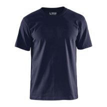 T-shirt Col Rond Marine Taille S - Homme