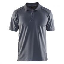 Polo Piqué Anti-uv Anti-odeur Gris Taille L