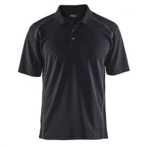 Polo Piqué Anti-uv Anti-odeur Noir Taille M