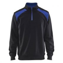 Sweat Camionneur Noir/bleu Roi Taille L