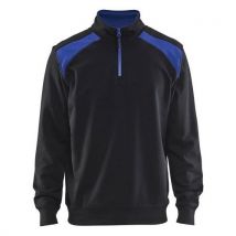 Sweat Camionneur Noir/bleu Roi Taille M
