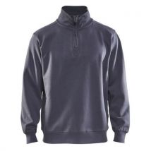 Sweat Col Camionneur Gris Taille L