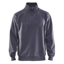 Sweat Col Camionneur Gris Taille S