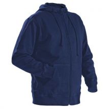 Sweat Zippé À Capuche Marine Taille S