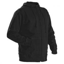 Sweat Zippé À Capuche Noir Taille S