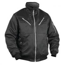 Blaklader - Blouson pilote Noir - Taille XL - 70% Polyester 30% Coton - Hydrofuge - EPI