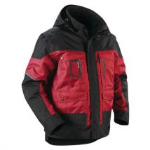 Veste À Capuche Hiver Rouge/noir Taille L - Homme