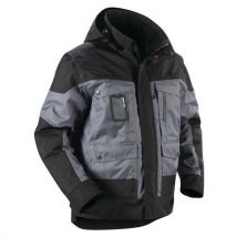 Veste À Capuche Hiver Gris/noir Taille M - Homme