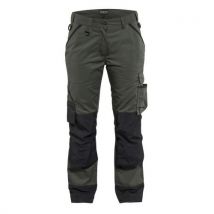 Pantalon De Travail Paysagiste Femme Vert Armée/noir Taille 36