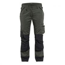 Pantalon De Travail Paysagiste Femme Vert Armée/noir Taille 38