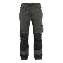 Pantalon De Travail Paysagiste Femme Vert Armée/noir Taille 42