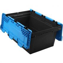 Bac De Transport À Couvercle Profiplus Crocolid 40/27 47l Bleu