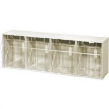 Bloc-tiroirs Varioplus Proflip 4 À 4 Bacs Amovibles Blanc