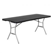 Table Pliante Lifetime 183 X 76 Cm Pliante En 2 - Noir