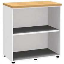 Bibliothèque Open Basse Strcol:blanc H Ht:89 Cm