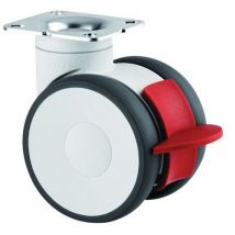 Roulette Pivotante À Frein 100 Kg À Tige Filetée