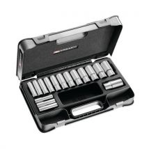 Facom 1 Coffret Douilles 1/2" Longues 12 Pans Métriques - S.404ae