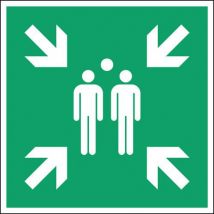 Panneau:point De Rassemblement Après Évacuation 315 X315 Mm