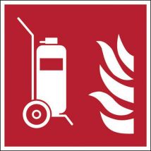 Panneau:extincteur D'incendie Sur Roues 200 X200 Mm