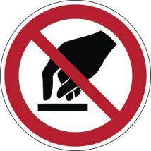 Panneau:interdiction De Toucher 100 Mm