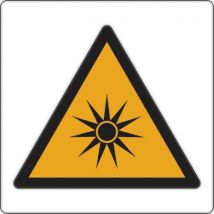 Panneau 12 X 12 Cm (danger Radiations Optiques)