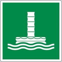 Panneau 12 X 12 Cm (conduit D'évacuation En Mer)