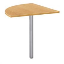 Simmob - Tablette de raccordement 90° Hêtre - 80x80 cm - Plateau Mélaminé - Éco-responsable