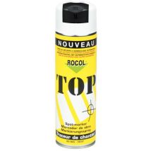 Rocol - Traceur de Chantier Top Blanc - Aérosol 650/500 mL - Marquage Temporaire Durable