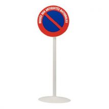 Poteau Metallique Sur Socle Pour Panneaux D E Signalisation