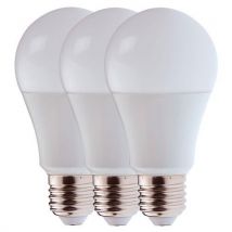 Pack De 3 Ampoules Led A60 E27 11w Blanc Chaud 1055lm