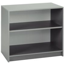Simmob - Armoire Ouverte Basse Basik Gris 80x72cm - 1 Tablette - Moderne Éco-responsable