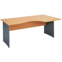 Basik Bureau Compact L160 Retour Droite H Etre / Alu