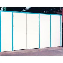 Porte Double Battante Pleine Ht3m Larg2m Mon Tants Blancs