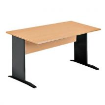 Bureau Droit L120 Pieds L Gris Anthrac. G Amme Office Ii