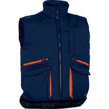 Gilet De Travail Multipoches Bleu Marine/orange M Sierra2 - Homme